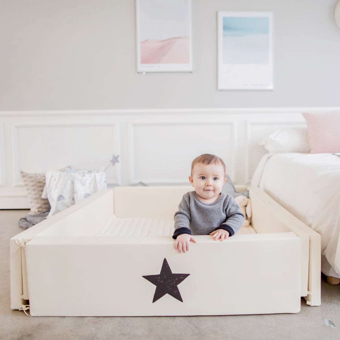 GGUMBI  World Star Bumper Bed Extra Large - Ivory